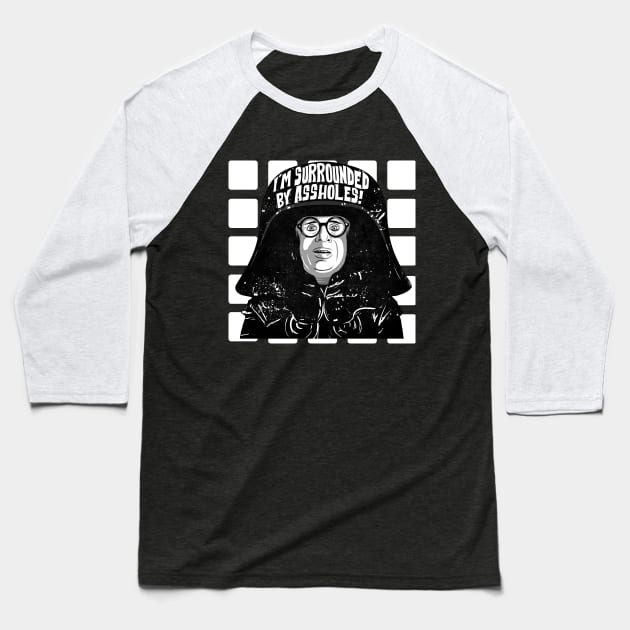 Spaceballs Dark Helmet Baseball T-Shirt by Brainfrz